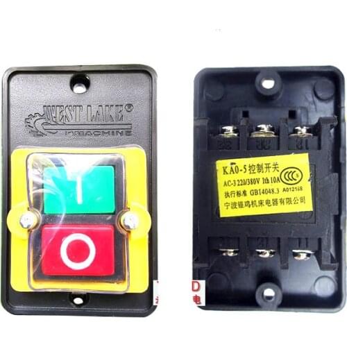 Bench drill button switch KAO-5 type, tapping machine switch, 380V/220V drilling machine accessories