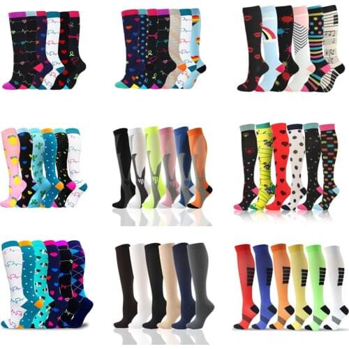 Compression Socks Men Women Running Sports Compression Stocking For Anti Fatigue Pain Relief Knee Prevent Varicose Veins Socks