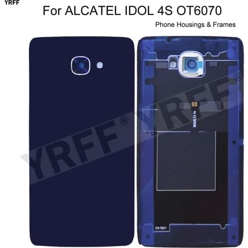 New Phone Housings Frames For ALCATEL IDOL 4S OT6070 6070Y 6070K 6070 Battery Back Cover Door Housing Case