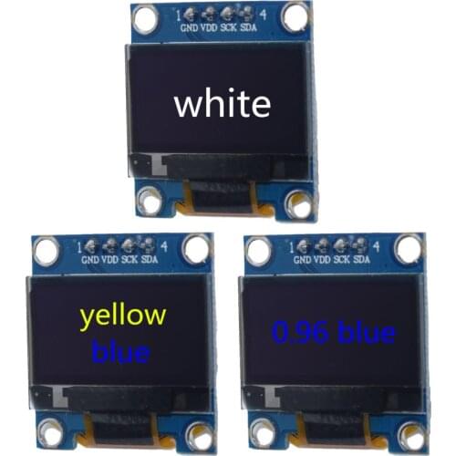 NEW 0.96 inch IIC Serial White/Blue/Yellow OLED Display Module 128X64 I2C SSD1306 12864 LCD Screen Board