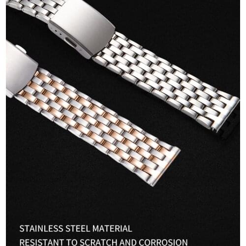 Hot Wristwatch Strap 20mm 22mm Watchband Universal Stainless Steel Metal Watch Band Bracelet Smart Watch Accessories Steel Strap