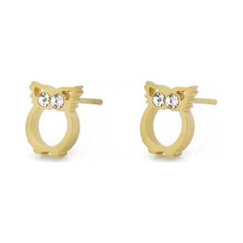 Fairladyhood Jewelry Animal Shape Owl Fashion Jewelry Stainless Steel owl stud earrings