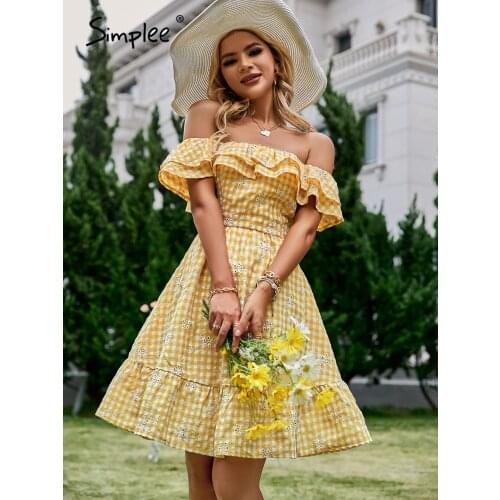 SIMPLEE Summer Cotton Dresses