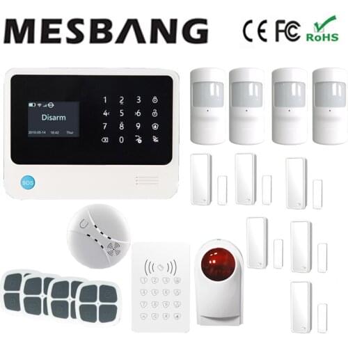 Wifi GSM alarm security systems with English, French,Russian,Spanish,Dutch free shipping by DHL