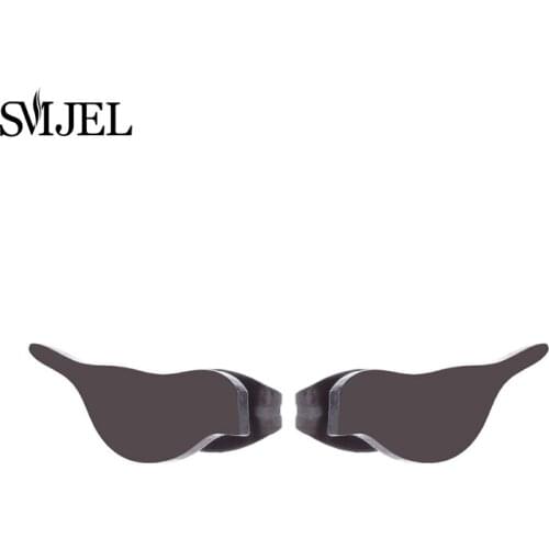 SMJEL Punk Style Bird Earrings Black Stainless Steel Vintage Animal Stud Earrings for Women Rock Party Ear Pendant Jewelry