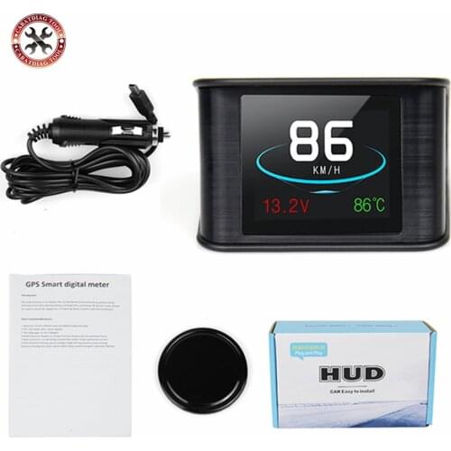 Universal Car Head Up Display Digital GPS Speedometer Smart Automobile Speed Monitor Show Voltage Driving Direction HUD T600