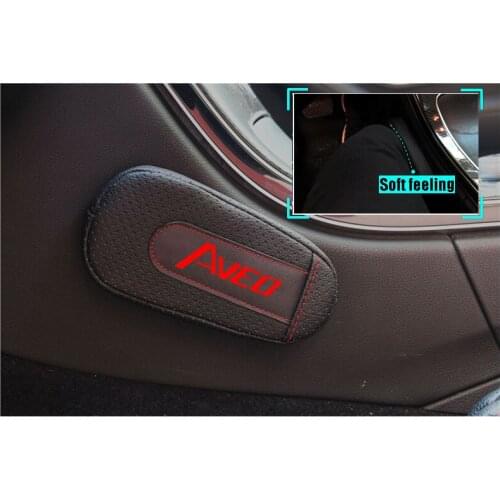 High Quality Leather Leg Cushion Knee Pad Car Door arm pad Interior Car Accessories For Chevrolet Aveo