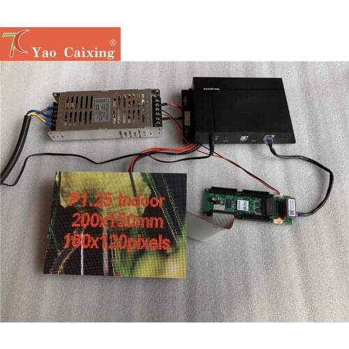 Yaocaixing Shipping Free Sending Box TB2 with P1.25 Indoor Led module Receiving Card Power Supply
