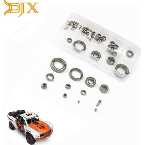 Rear straight bridge short card Bearing package Vulnerable Accessory Kit Screws Box Silver for 1/7 Scale Traxxas UDR
