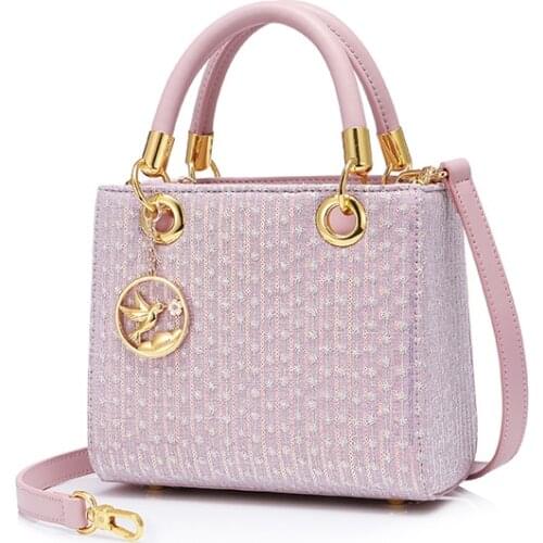 Crossbody Bag For Women 2021 Summer Womens Purse Fashion Diana Handbag Sequins Designer Flap Shoulder Bag Messenger Bags Woolen