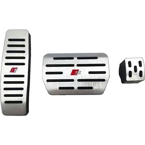 Auto Stainless Steel Car Fuel Brake Rest Foot Pedals Cover for - Q7 2010-2015