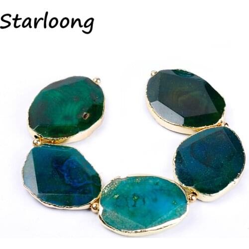 Top quality semi-precious many colors irregular shape gold side Natural stone beads DIY jewelry making for jewelry crafts