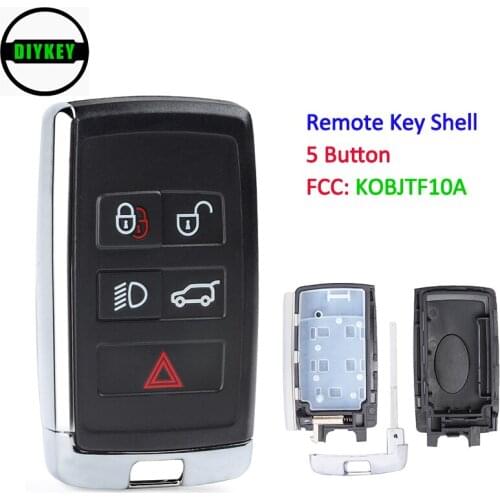 DIYKEY for Land Rover Range Rover LR2 LR4 2012-2018 Discovery 2015-2018 Upgraded Remote Key Shell Case Fob KOBJTF10A
