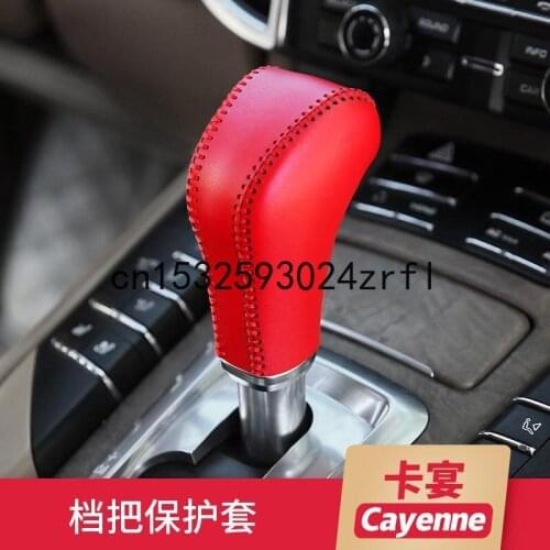 For Porsche Cayenne Macan 718 Panamera 911 Refitting Hand Sewn Gear Sleeve Cover