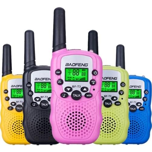 Baofeng Children Mini Walkie Talkie BF-T3 Two Way Radio Handy Talkie Hf Transceiver Dual Radio Birthday Gift/Family/Camping
