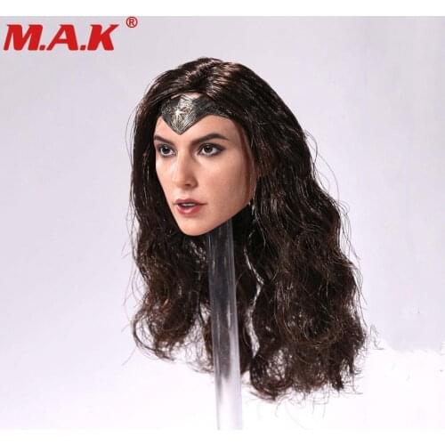 Hot toys 1:6 scale Wonder Magic girl female young lady head sculpt girl gal Gadot head for 12'' PH TBL body figures