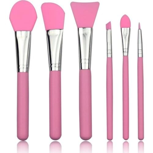 China wooden Handle Women Makeup Tool Cosmetic Brush silicone liquid Foundation Makeup Brushes kits