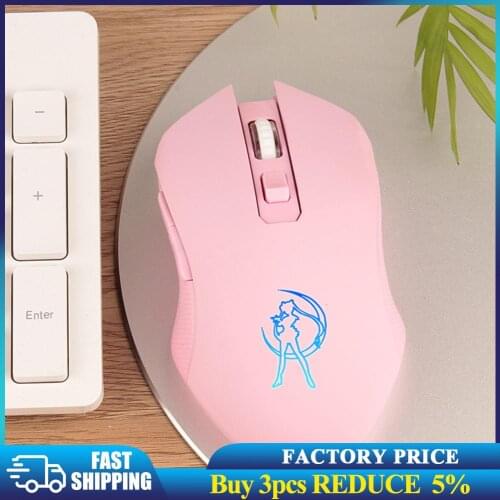 Colorful Backlight USB Wired Wireless Mouse PC Computer Cute Gaming Mice Ergonomic Mice For Laptop PC Sound Silent Mouse