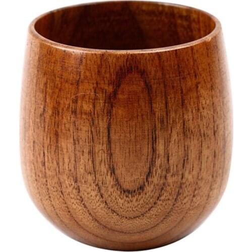 Drinking Cup Retro Design High Quality Wooden Mug for Home Bar Coffee Tea Beer Juice Milk Drinkware Fashion Wholesale Hot Sale