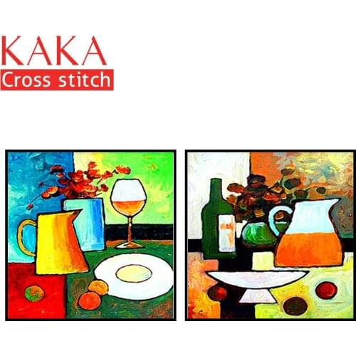 Cross stitch kits,Embroidery needlework sets with printed pattern,11CT-canvas for Home Decor Painting,Landscape Full NCKS008