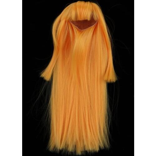 Fashion DIY Straight Hair Orange Wig For 1 / 3 BJD Doll