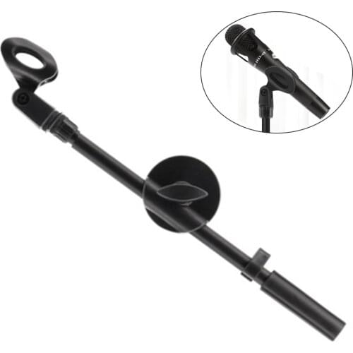 Microphone Crossbar Stand Tripod Pole 360 Rotation 3/8 Screw Holde Microphone Bracket Accessorries for Photograph Live telecast