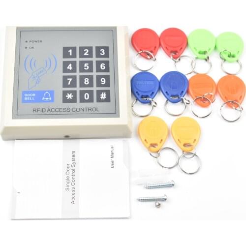 RFID Access Control System Device Machine Security 125Khz RFID Proximity Entry Door Lock 1000 user Card Reader Door Lock System