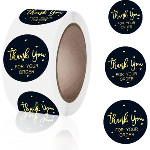 Thank You For Your Order Stickers 500pcs, Thank You Stickers Business Labels For Online Seller Mailing Supplies 1,1.5,2 inches