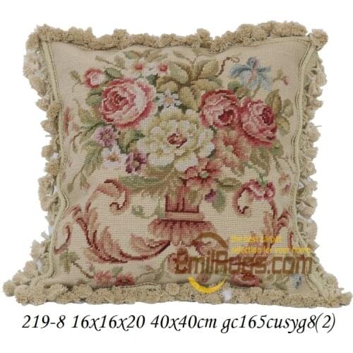 Needlepoint trendy cushions Decorative woolen Rectangle Coverimple