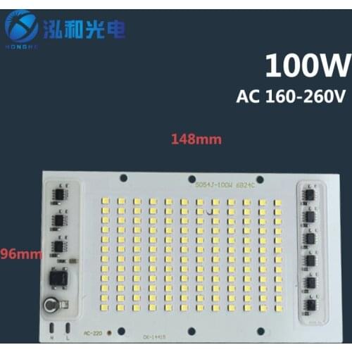 LED Floodlight Chip 50W 100W 150W 200W Lamp Beads Not Need Driver Smart IC AC220V For Indoor Outdoor DIY Kit Spotlight