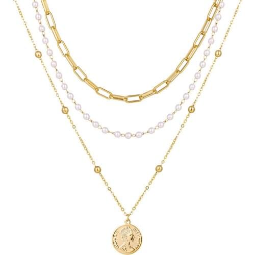 Bohemia INS Geometric Multilayer Monolayer Stereo Decorated Temperament Chain Small Colorful Pendant Tassel Holiday Necklace