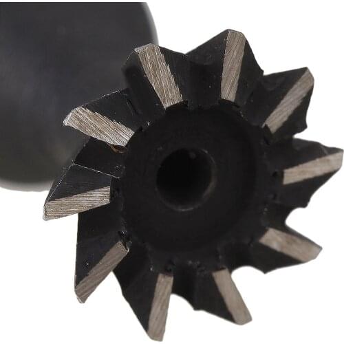 High Quality Siver 60 Degree 10 Flutes 18mm Dia HSS Dovetail Cutter End Mill