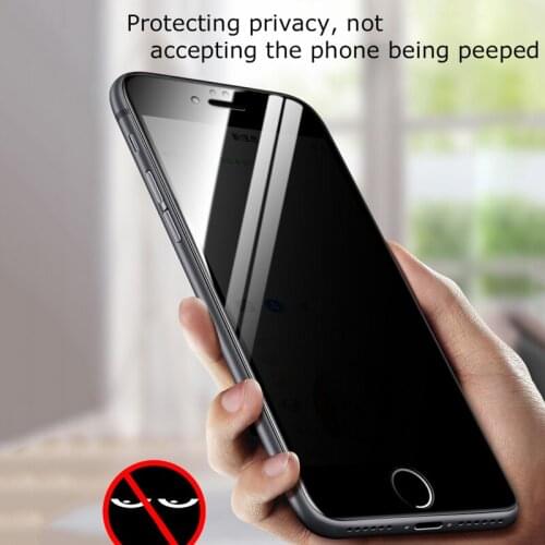 Privacy Screen Protectors for IPhone 11 X XR XS MAX 6S 7 8 Plus Anti-Spy Glass for IPhone 12 11 Pro Max Mini Anti-peep Film