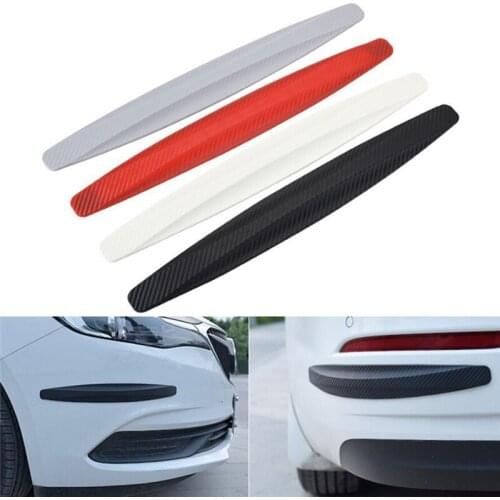 1Pair 40.7 x 5.2cm Car Bumper Protector Corner Guard Anti-Scratch Strips Sticker Protection Body Protector Rubber Sticker