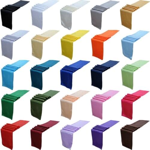 1pcs Satin Table Runner Modern For Home Party Table Decoration Wedding Christmas Decoration 30x275cm
