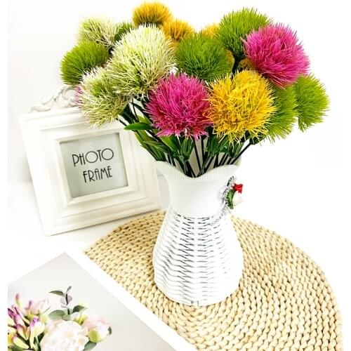 1pcs artificial flower home decoration dandelion plastic dandelion flower arrangement gardening home decoration artificial plant