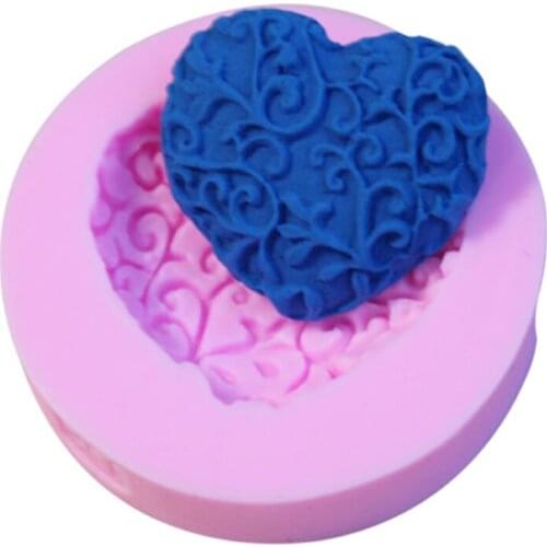 1pc DIY Chocolate Soap Molds heart shape Silicone Cake Mold Sugar Craft Cake Decorating Tools Form for cakes