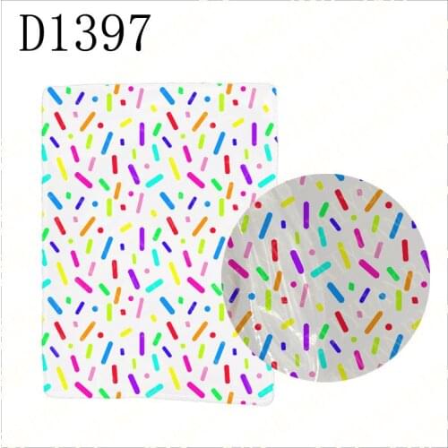 10pcs 9.5*12.5CM ice cream printed sealed shaker sleeve pouch to DIY shaker bow D1397