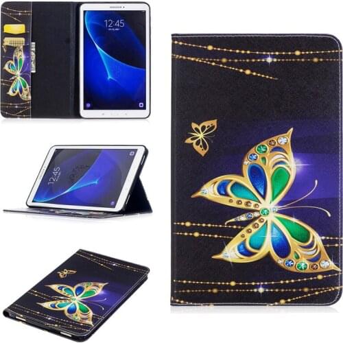 2017 For Samsung Tab A6 10.1 Cartoon TPU Leather Case For Samsung Galaxy Tab A6 A 6 2016 10.1 T585 T580 T580N Tablet Cover Cases