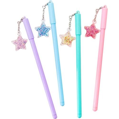 24 Pcs Cute Creative Pendant Pendant Girl Heart Pen Cute Student Exam Office Stationery Pen Wholesale