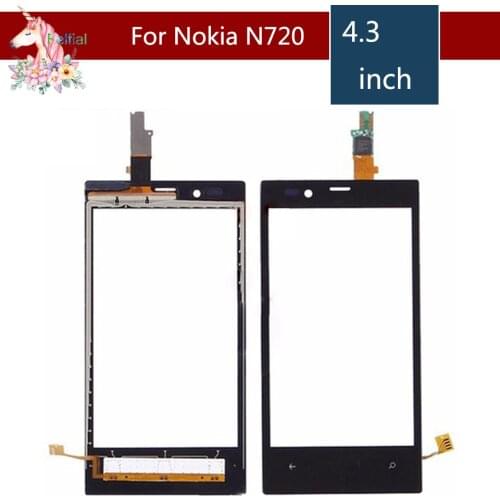 4.3" For Nokia Lumia 720 N720 LCD Touch Screen Digitizer Sensor Outer Glass Lens Panel Replacement