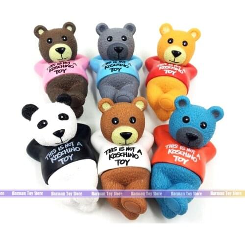 6pcs/lot PVC 7CM bear action figure collectible model toys for girls