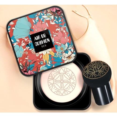 BB Air Cushion Foundation Mushroom Head CC Cream Concealer Whitening Makeup Cosmetic Waterproof Brighten Face Base Tone
