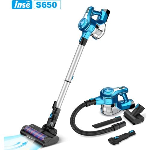 Cordless Vacuum Cleaner 250W 23Kpa Brushless High Suction Vacuum, Up to 45 Mins Max Runtime 2500mAh Rechargeable Battery