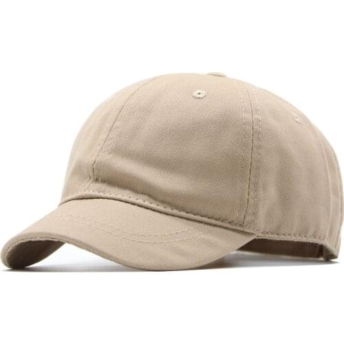 Cotton Short Visor Baseball Cap Fashion Men Womens Snapbacks Hat Hip Hop Cap Outdoor Sports Breathable Summer Sunhats Casquette