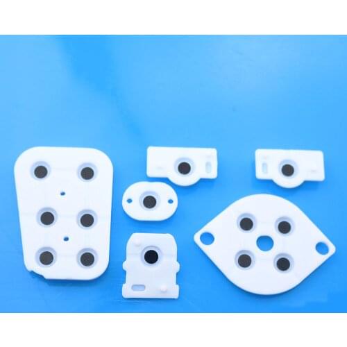 ChengHaoRan for Nintendo N64 Controller Joy Pad Conductive Rubber Button Silicone Pad Replacement Repair Parts