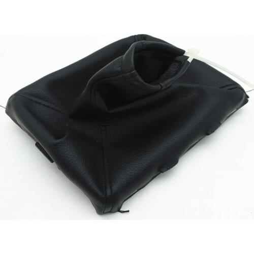 Car Black PU Leather Gear Gaiter Gaitor Shift Collar Boot Dust Cover For Opel/Vauxhall Vectra C MKII 2002-2008 Car Accessories