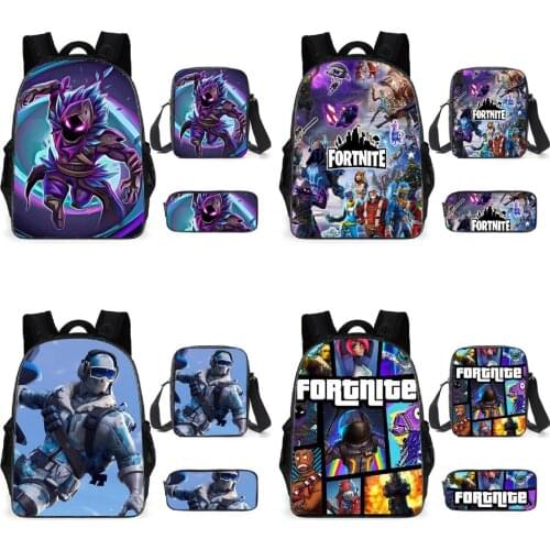 FORTNITE Battle Royale Childrens 3D Cartoon Schoolbag Backpack For Primary School Comfortable Laptop Backpack Unisex