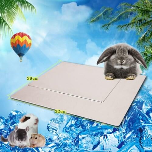 Pet Hamster Summer Cold Cooling Plate Rabbit Chinchilla Guinea Pig Heat Dissipation Supplies Large Heat Sink Aluminum Plate