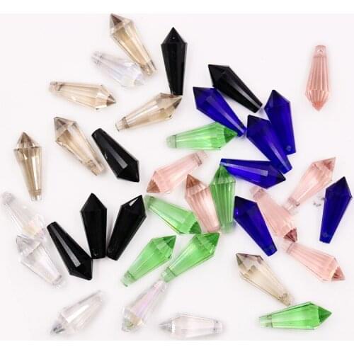 6 PCS Arrow Post Crystal Prism Chandelier Accessory Suncatcher Capture Rainbow Prism Chandelier DIY Curtain Jewelry Accessory